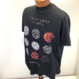 Twenty One Pilots T-Shirt XL Black Blurryface Concert Tour Merch Graphic Tee USA